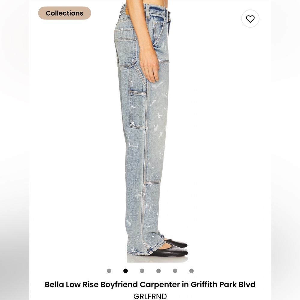 GRLFRND Bella Low Rise Boyfriend Carpenter in Griffith Park Blvd NWOT - Picture 4 of 8